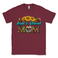 Burgundy loud and proud mom Classic Tee - BundleAndBundleShop