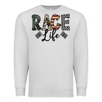 Dove Grey race life Premium Sweatshirt - CowhideDigitalArt