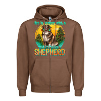 Chestnut life is better with a australian shepherd Zipper Hoodie - texasbilliewilder