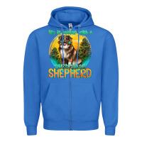 True Royal life is better with a australian shepherd Zipper Hoodie - texasbilliewilder