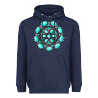 Navy gemstone jewelry Heavyweight Hoodie - RanaPortraitStore