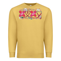 Antique Gold xoxo valentine Premium Sweatshirt - RacoonDesign