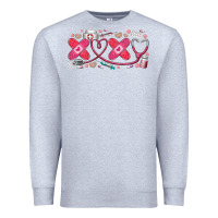 Heather Grey xoxo valentine Premium Sweatshirt - RacoonDesign