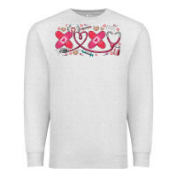 Oatmeal Heather xoxo valentine Premium Sweatshirt - RacoonDesign