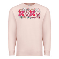 Pale Pink xoxo valentine Premium Sweatshirt - RacoonDesign