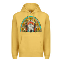 Antique Gold scottish white calf  rainbow Premium Hoodie - BarkalooDesign