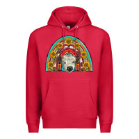 Cardinal scottish white calf  rainbow Premium Hoodie - BarkalooDesign