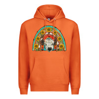 Carrot scottish white calf  rainbow Premium Hoodie - BarkalooDesign