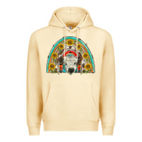 Pina Colada scottish white calf  rainbow Premium Hoodie - BarkalooDesign