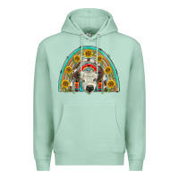 Seafoam scottish white calf  rainbow Premium Hoodie - BarkalooDesign