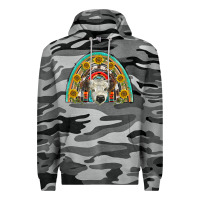 Slate Camo scottish white calf  rainbow Premium Hoodie - BarkalooDesign