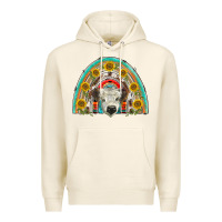 Tofu scottish white calf  rainbow Premium Hoodie - BarkalooDesign