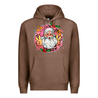 Chestnut merry christmas peace santa Premium Hoodie - AdoDesignShop