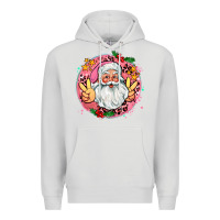 Dove Grey merry christmas peace santa Premium Hoodie - AdoDesignShop