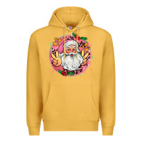 Mustard merry christmas peace santa Premium Hoodie - AdoDesignShop