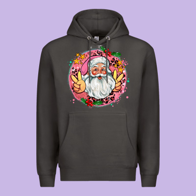 Merry Christmas Peace Santa Premium Hoodie Designed By Adodesignshop