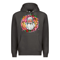 Smoke merry christmas peace santa Premium Hoodie - AdoDesignShop