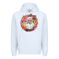 White merry christmas peace santa Premium Hoodie - AdoDesignShop