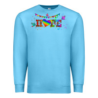 Ocean Blue lgbtq hope  libbey glass Premium Sweatshirt - HRA Design Shop