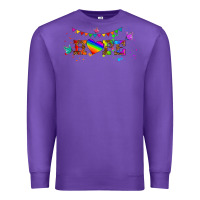 Purple lgbtq hope  libbey glass Premium Sweatshirt - HRA Design Shop