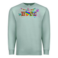 Seafoam lgbtq hope  libbey glass Premium Sweatshirt - HRA Design Shop