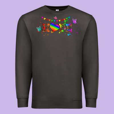 Lgbtq Hope  Libbey Glass Premium Sweatshirt Designed By Hra Design Shop