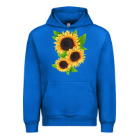 Cobalt treetops sunflower Urban Hoodie - LillyAllenDesigns