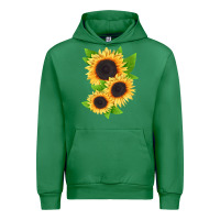 Emerald treetops sunflower Urban Hoodie - LillyAllenDesigns