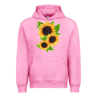 Fuchsia Pink treetops sunflower Urban Hoodie - LillyAllenDesigns