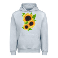 Heather Grey treetops sunflower Urban Hoodie - LillyAllenDesigns