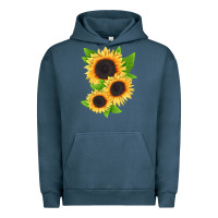 Pigment Midnight Navy treetops sunflower Urban Hoodie - LillyAllenDesigns