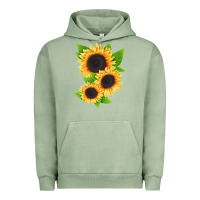 Pigment Oil Green treetops sunflower Urban Hoodie - LillyAllenDesigns
