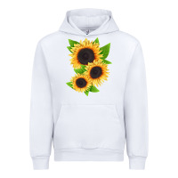 White treetops sunflower Urban Hoodie - LillyAllenDesigns