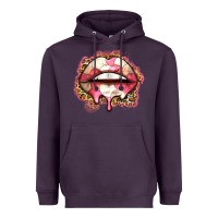 Plum volleyball lips Heavyweight Hoodie - Zillion Design Studio