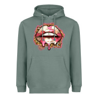 Sage volleyball lips Heavyweight Hoodie - Zillion Design Studio
