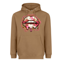 Toasted Coconut volleyball lips Heavyweight Hoodie - Zillion Design Studio