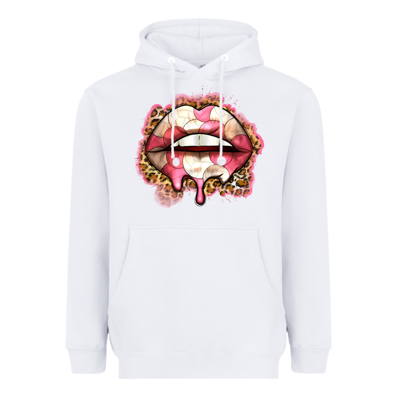 Volleyball Lips Heavyweight Hoodie by Zillion Design Studio | Teevron