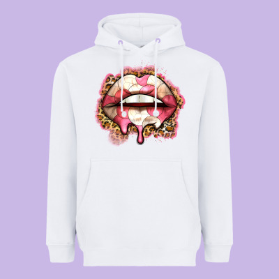 Volleyball Lips Heavyweight Hoodie Designed By Zillion Design Studio