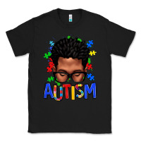 Black autism afro man Classic Tee - texasbilliewilder
