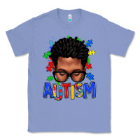 Colony Blue autism afro man Classic Tee - texasbilliewilder