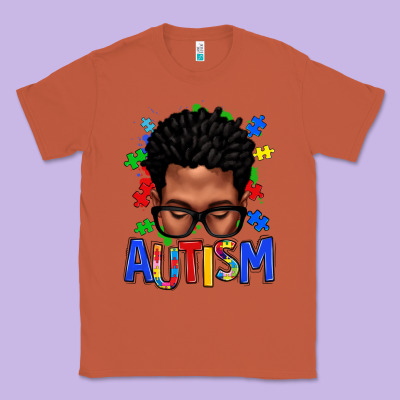 Autism Afro Man Classic Tee Designed By Texasbilliewilder