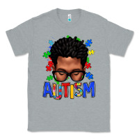 Heather Grey autism afro man Classic Tee - texasbilliewilder