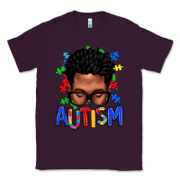 Plum autism afro man Classic Tee - texasbilliewilder