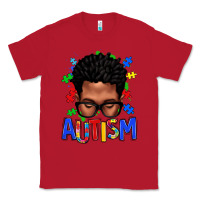 Red autism afro man Classic Tee - texasbilliewilder