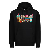 Black teacher fuel coffee cups Premium Hoodie - Jasminsmagicworld