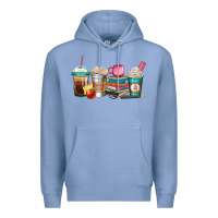 Colony Blue teacher fuel coffee cups Premium Hoodie - Jasminsmagicworld