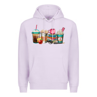 Lilac teacher fuel coffee cups Premium Hoodie - Jasminsmagicworld