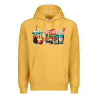 Mustard teacher fuel coffee cups Premium Hoodie - Jasminsmagicworld