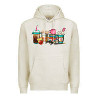 Oatmeal Heather teacher fuel coffee cups Premium Hoodie - Jasminsmagicworld