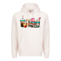 Pale Pink teacher fuel coffee cups Premium Hoodie - Jasminsmagicworld